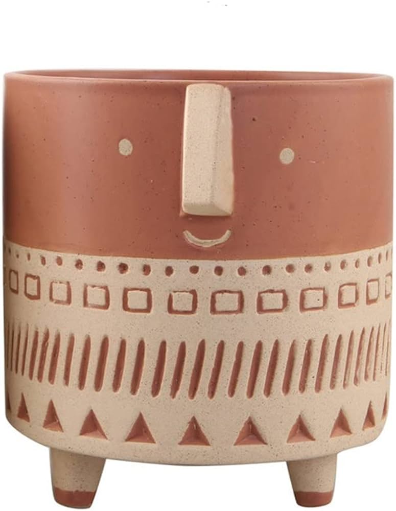 Ceramic Egyptian Design Succulent Flower Pot - Home Hatch