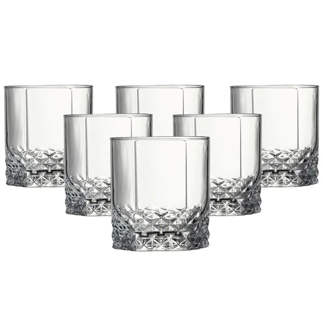 Delisoga Valse Transparent Drinking Glass - Set of 6