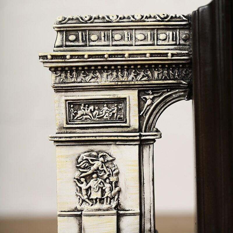 France Triumphal Arch Building Bookends | Home Décor - HomeHatchpk