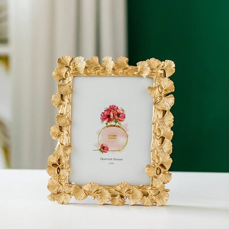 Gingko Leaf Border Photo Frame | Home Décor - Home Hatch