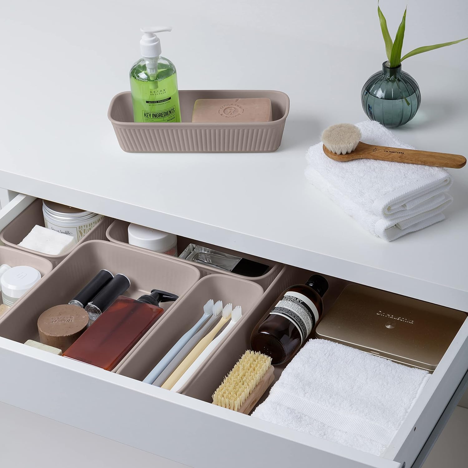 4 Pieces Compartmental Multifunctional Drawer Organizer | Cosmetic Storage Box