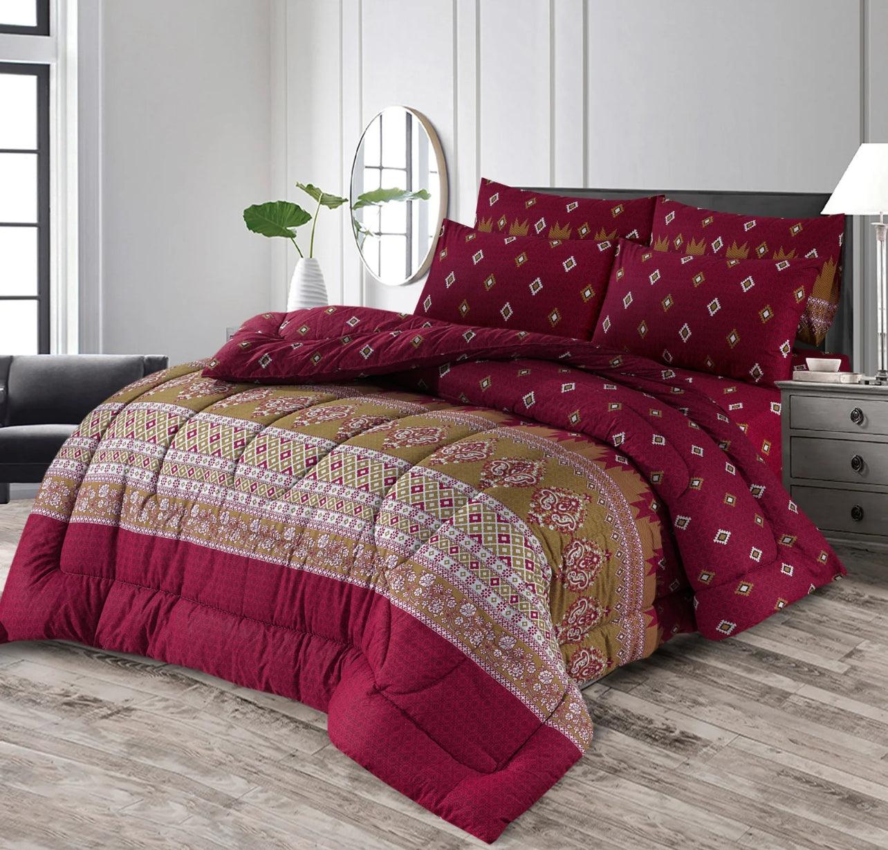 Divine  - 6 pc Winter Comforter Set (Heavy Filling).