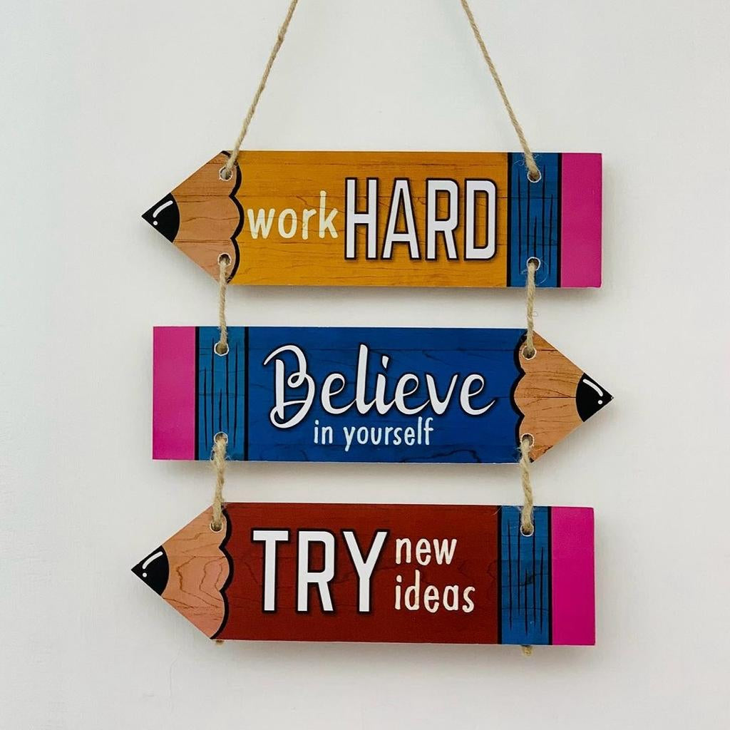 "Work Hard" Wall Art | Wall Décor - Home Hatch