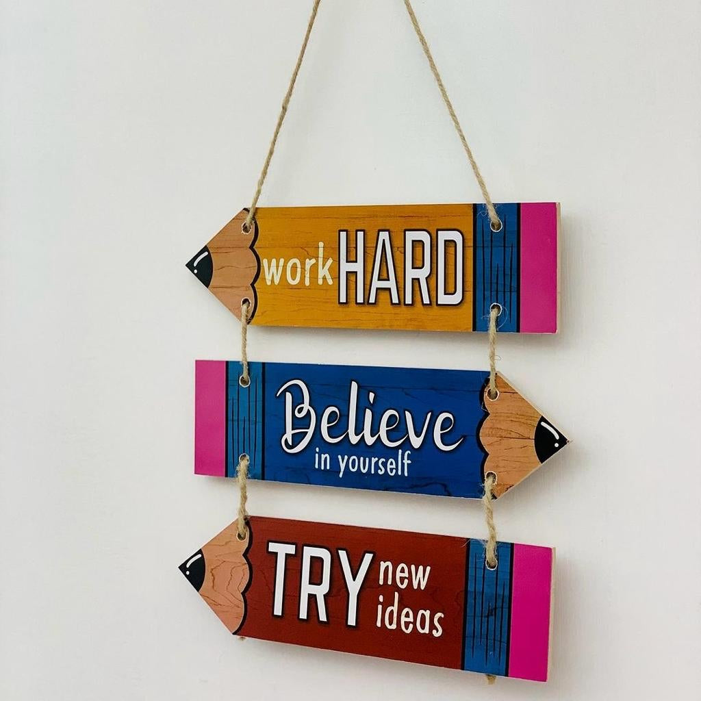 "Work Hard" Wall Art | Wall Décor - Home Hatch