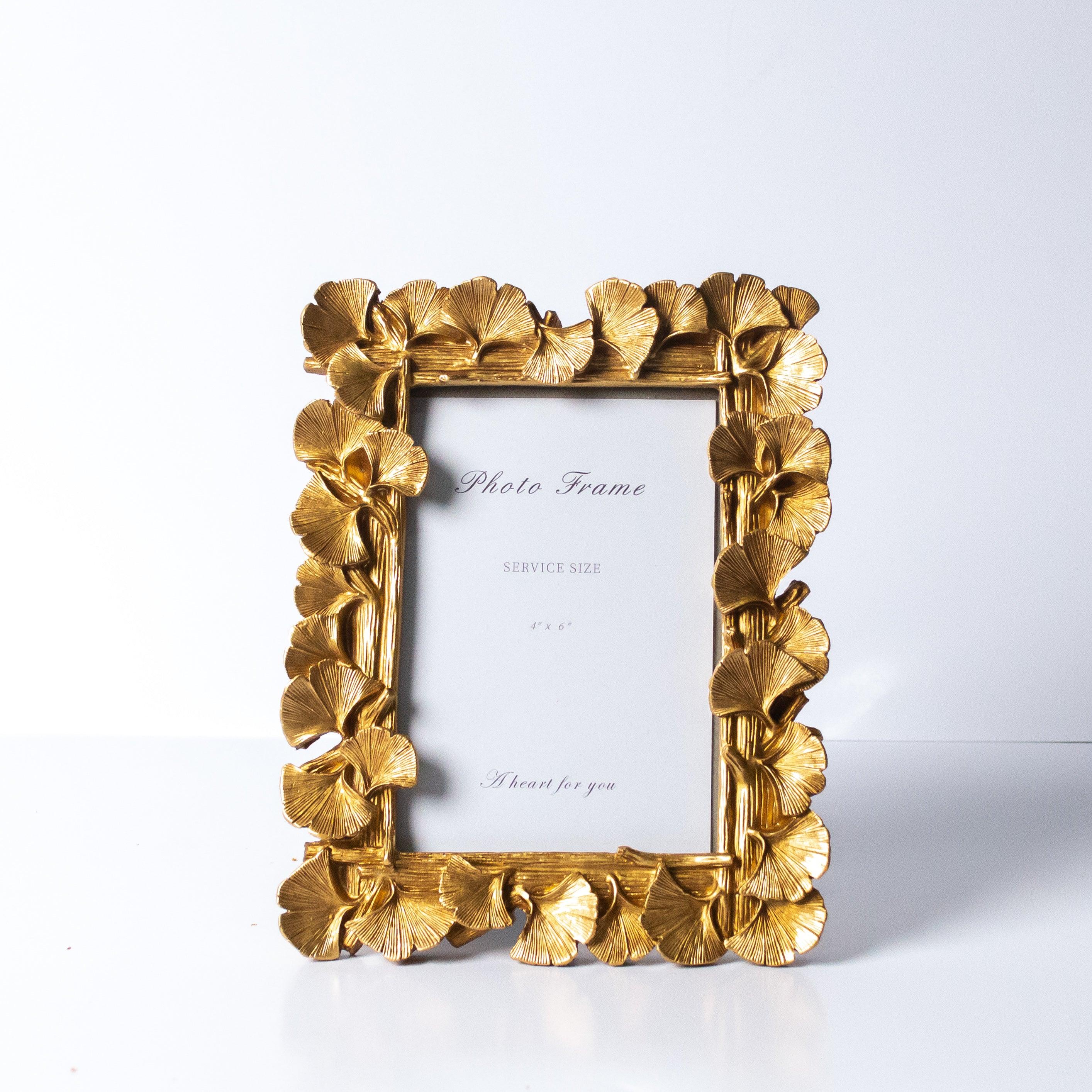 Gingko Leaf Border Photo Frame | Home Décor - HomeHatchpk