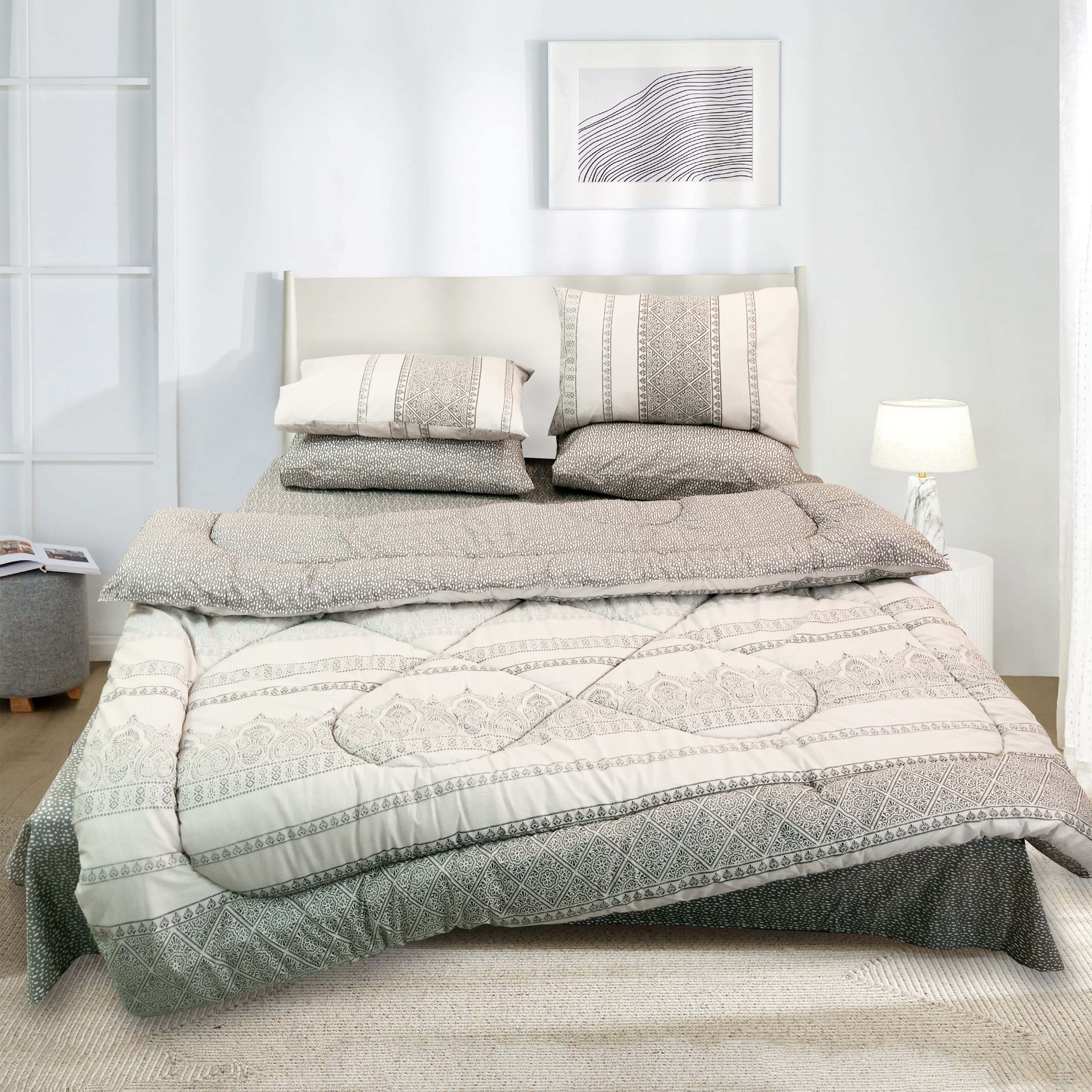 Kerry - 6pc ( Pure Cotton ) Winter Comforter set