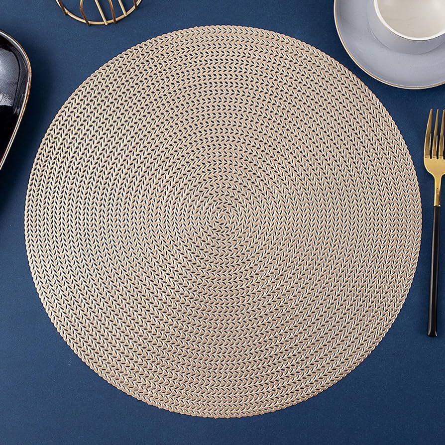 Round Dining Table Mats | Washable Placemats