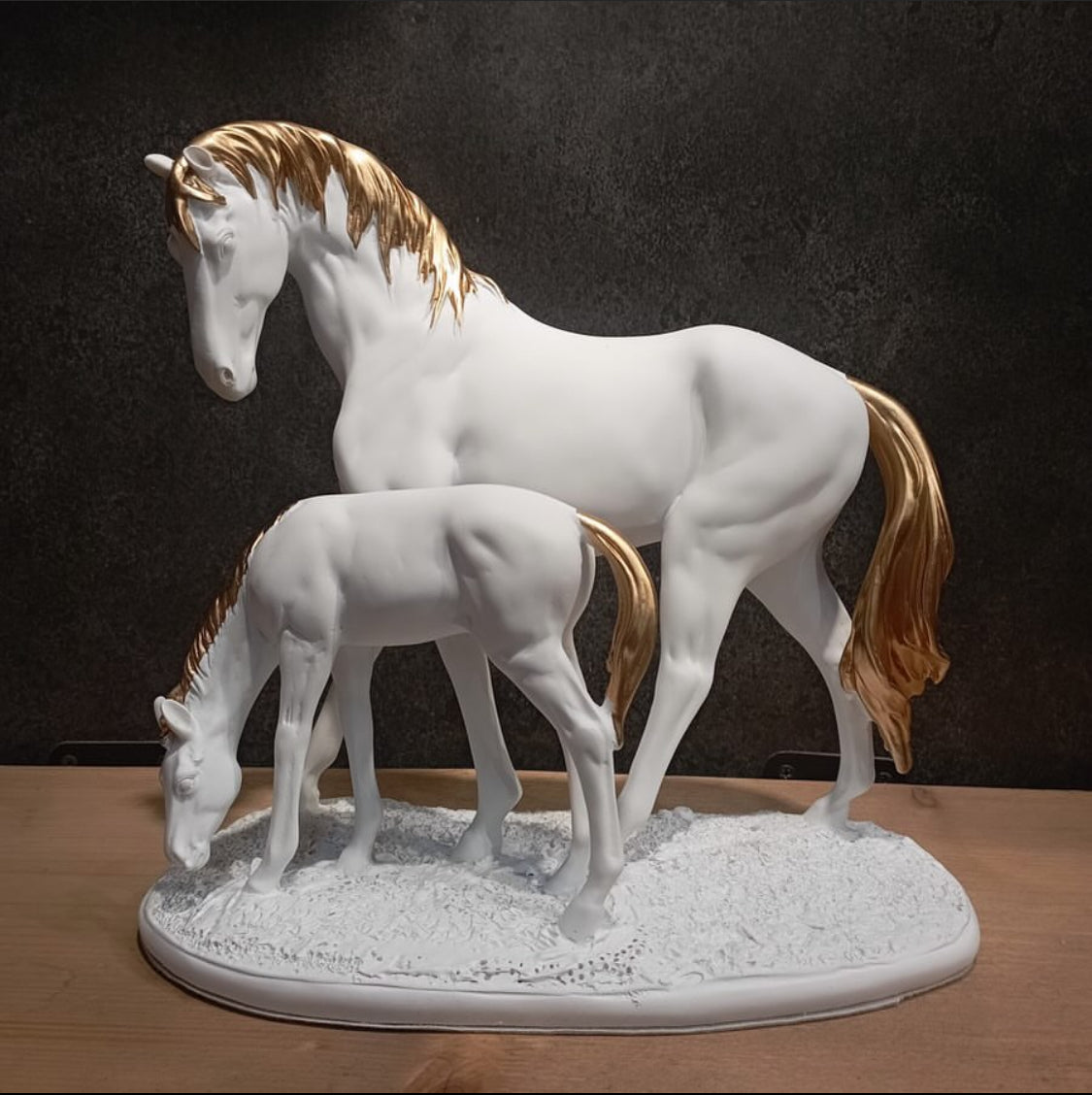 Horse And Pony Statue Figurine | Home Décor