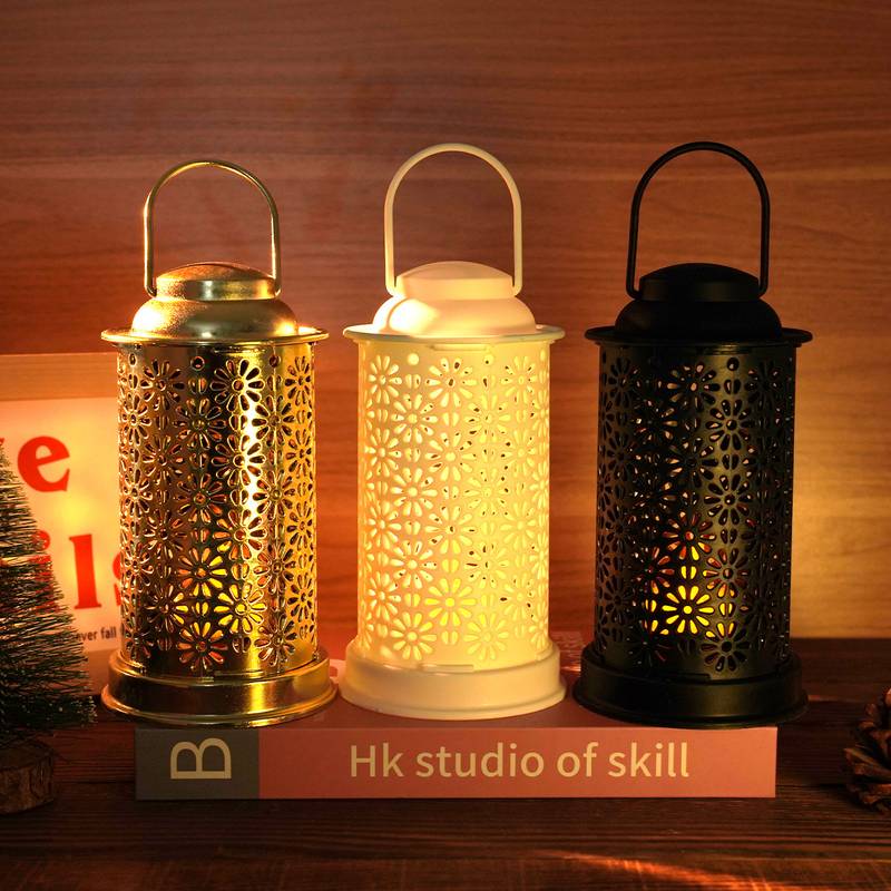 Floral Cut Work Lantern Shaped Led Candle Lights | Home Decor