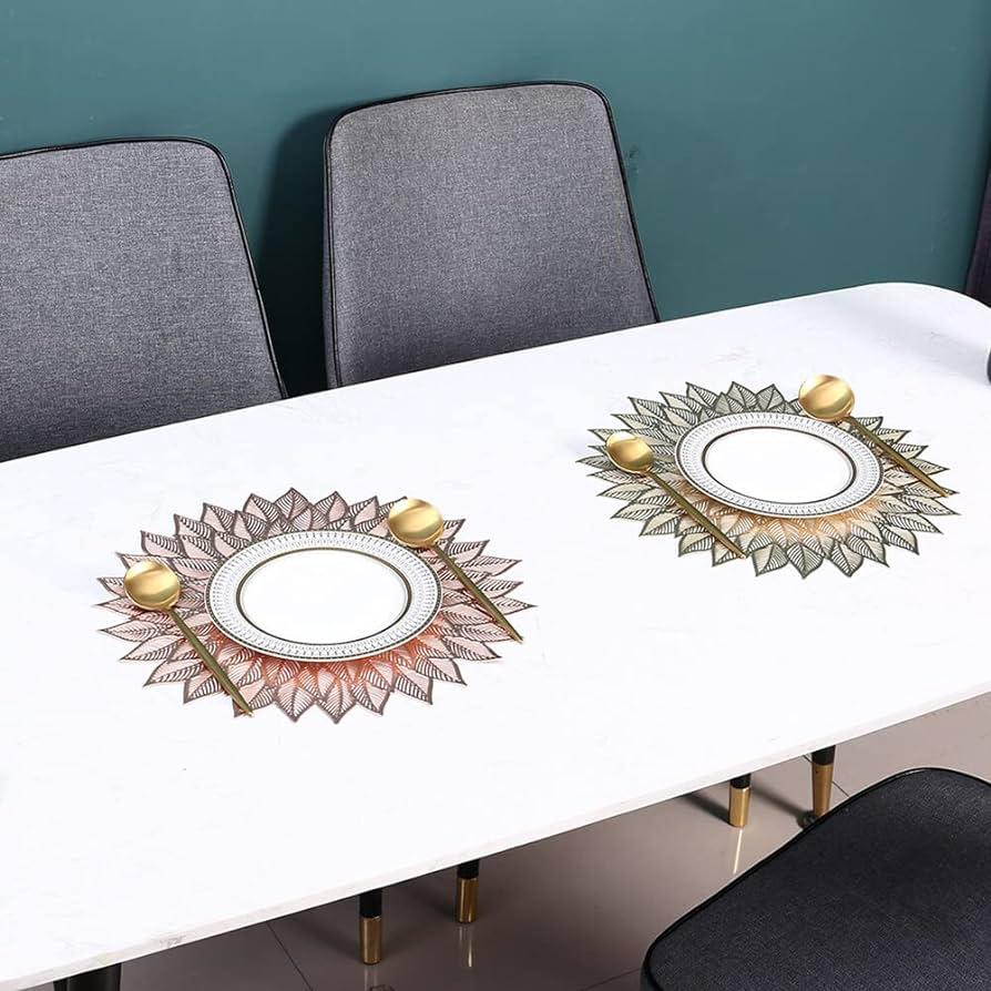 Floral Dining Table Mats | Washable Placemats - 6Pcs