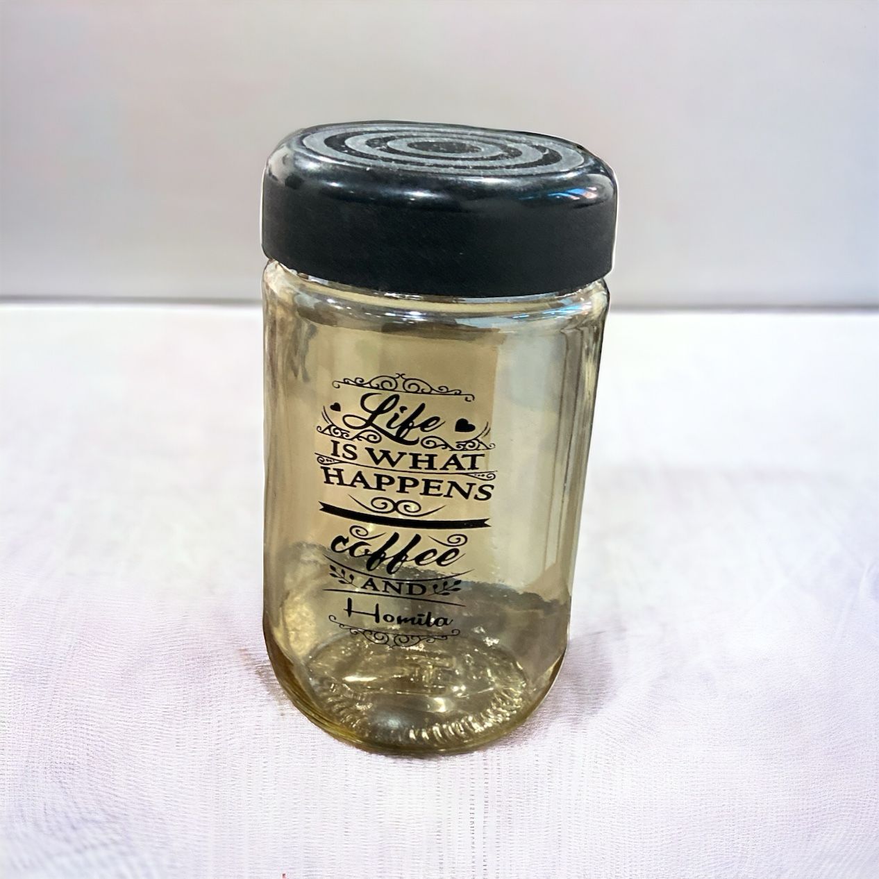 Glass Tea Coffee Sugar Jar Canisters | Spice Container