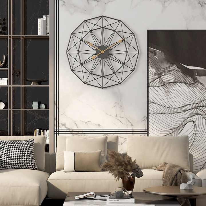 Iron Cage Design Metallic Wall Clock | Wall Hanging Clock