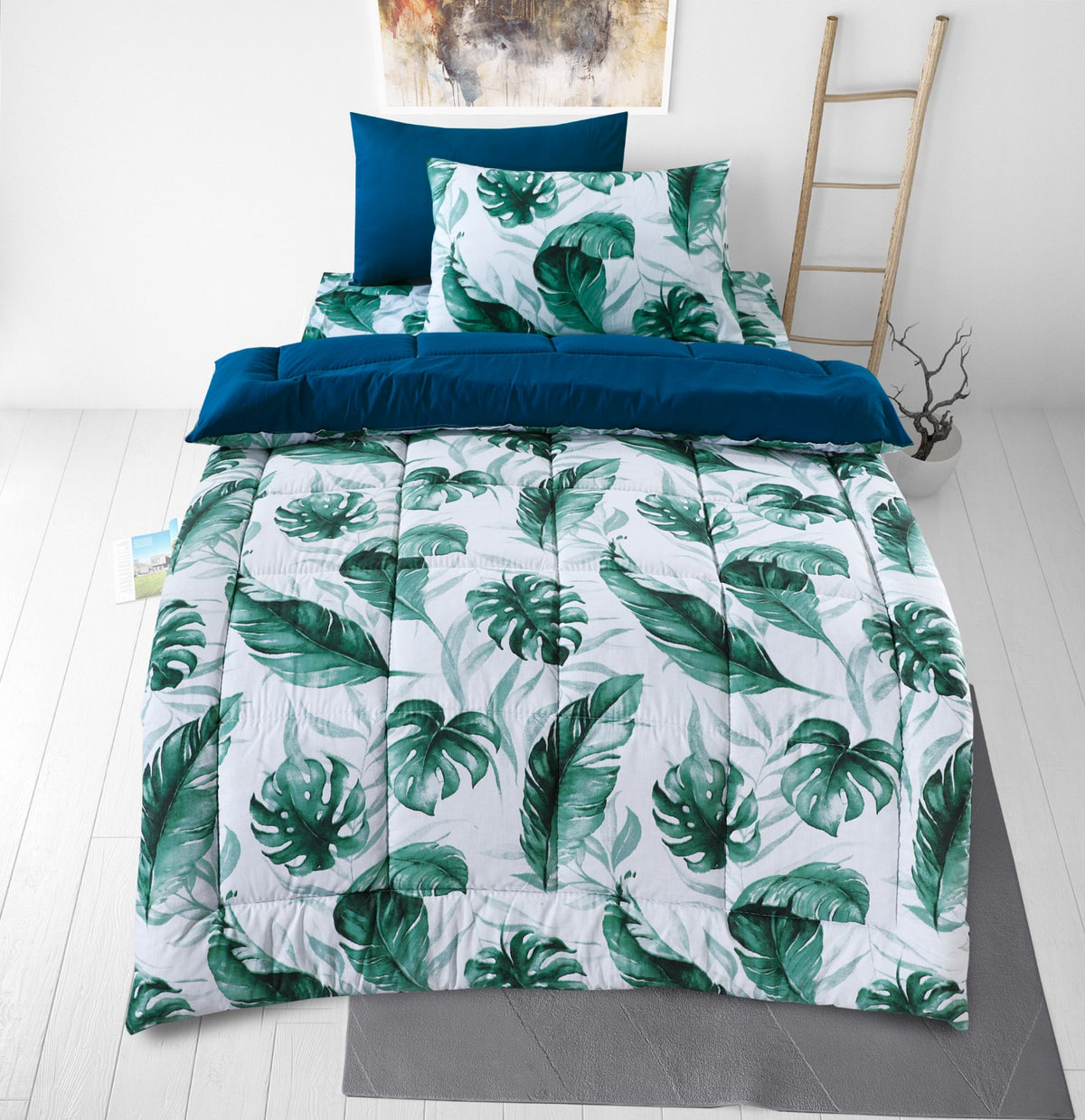 Green Leaf - Single Winter Comforter set (Heavy Filling).