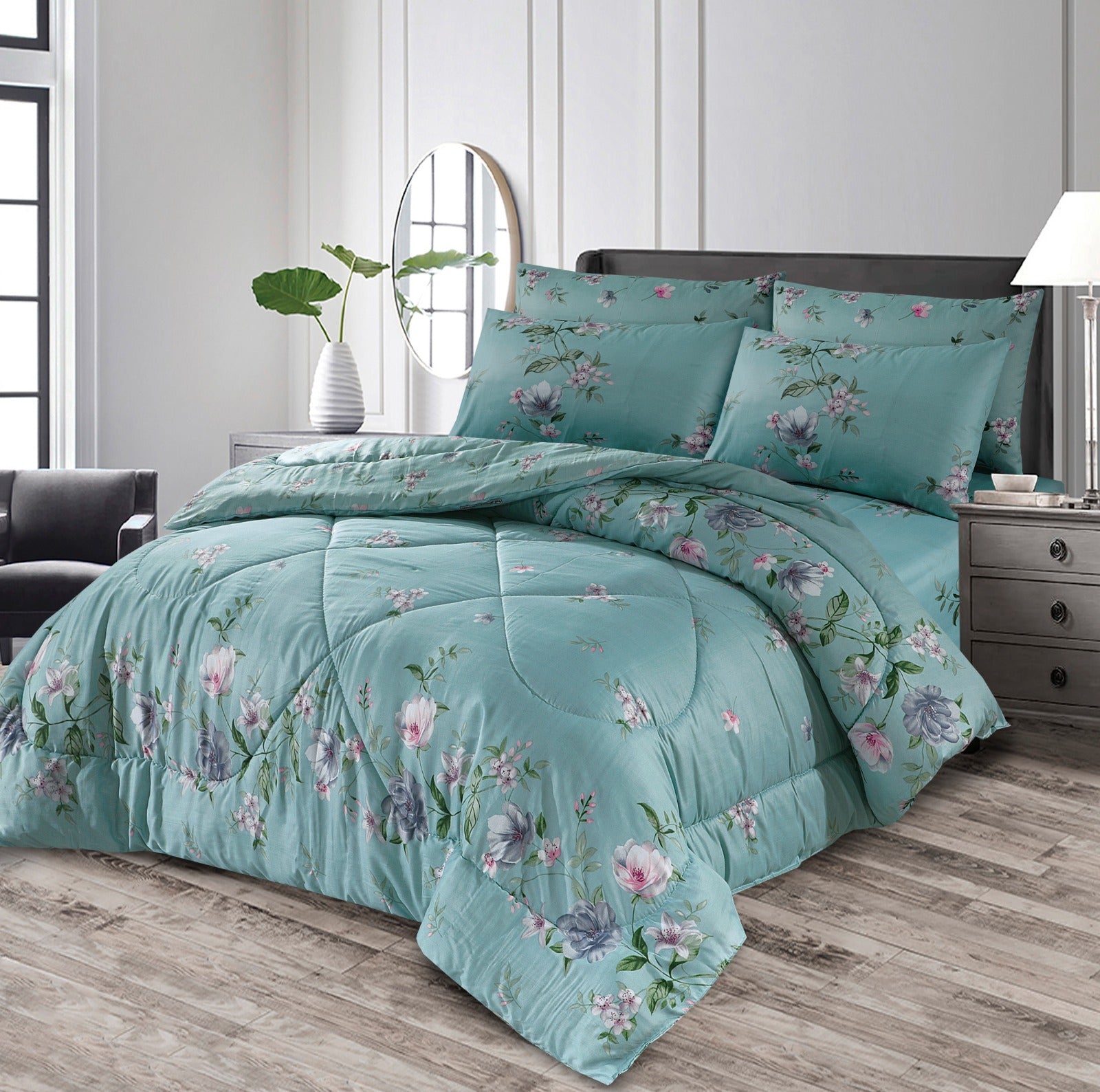 Dreamy - 6 pc Winter Comforter Set (Heavy Filling).