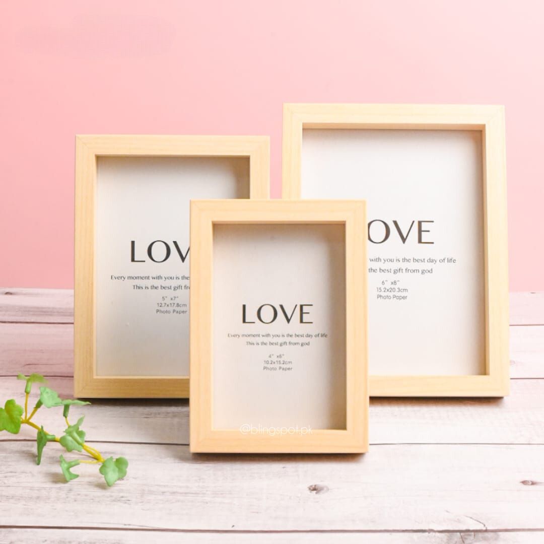 Simple "Love" Wooden Photo Frame | Home Décor - Home Hatch