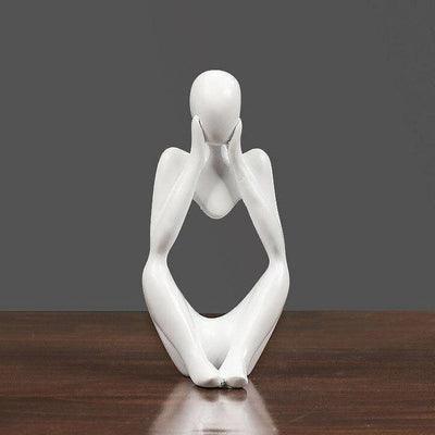 White Thinking Mannequins Set | Figurine | Home Décor - HomeHatchpk