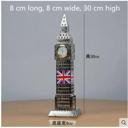 Big Ben Clock Tower Metal Model With Working Clock | Home Décor - HomeHatchpk