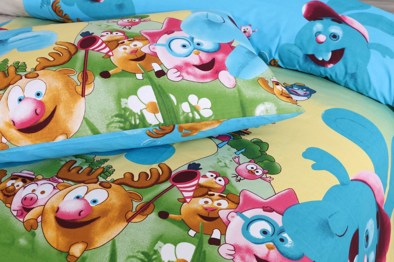 Cartoons - Single bed sheet.