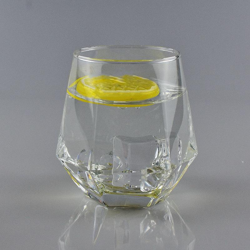 Delisoga Modern Transparent Diamond Shape Drinking Glass Set - Home Hatch