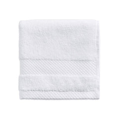 white- Khas Combed Hand Towel