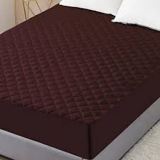 Quilted Waterproof Mattress Protector Brown