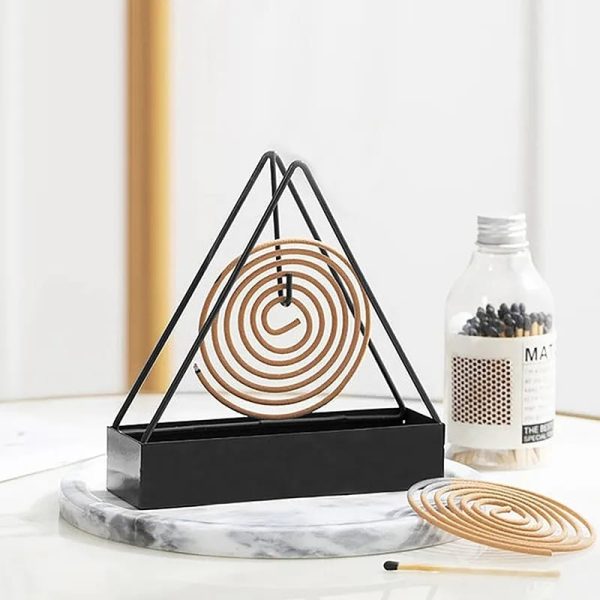 Iron Mosquito Coil Holder | Incense Holders Coil | Incense Burner Frame | Modern Repellent Incense Rack For Household Bedroom Patio | Home Accessories