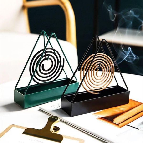 Iron Mosquito Coil Holder | Incense Holders Coil | Incense Burner Frame | Modern Repellent Incense Rack For Household Bedroom Patio | Home Accessories