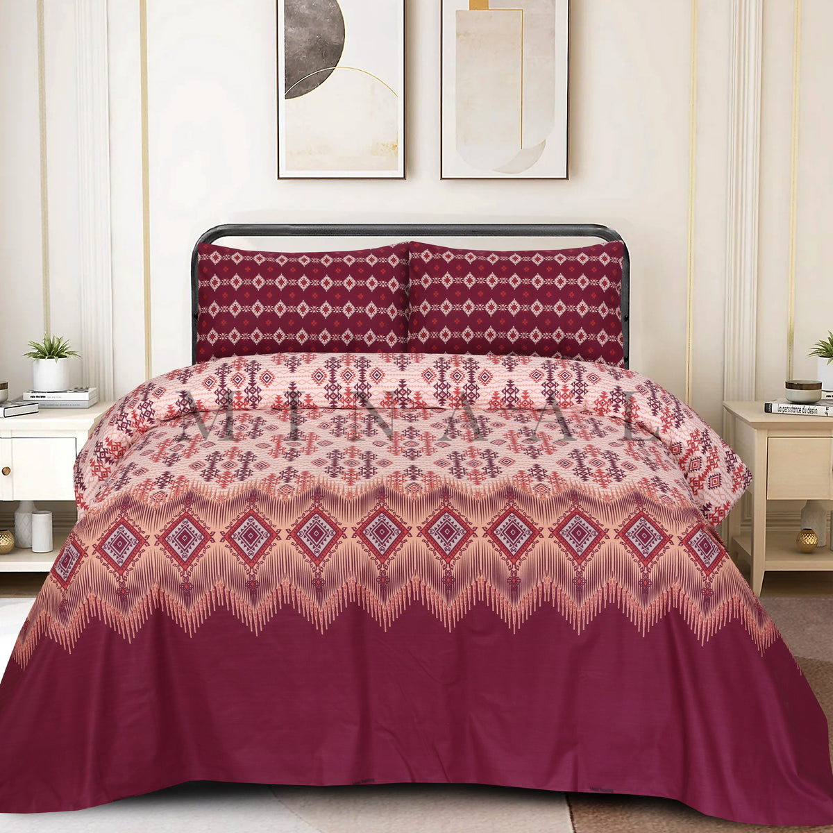 Attraction - (Premium Cotton ) Bed Sheet set