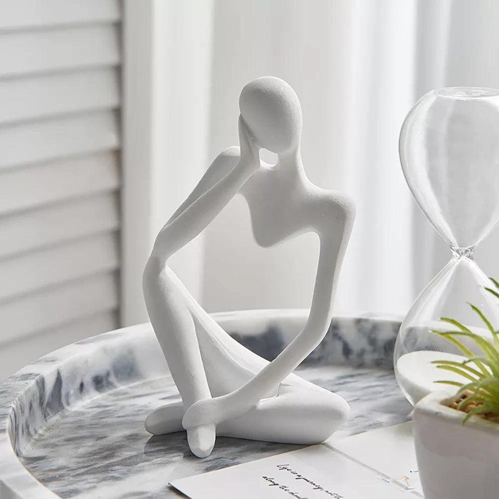 White Thinking Mannequins Set | Figurine | Home Décor - HomeHatchpk