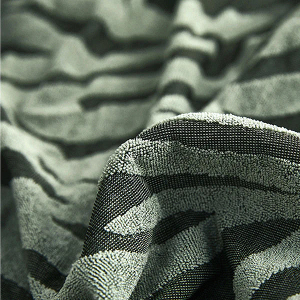 Zebra Velvet Sofa Covers- Grey