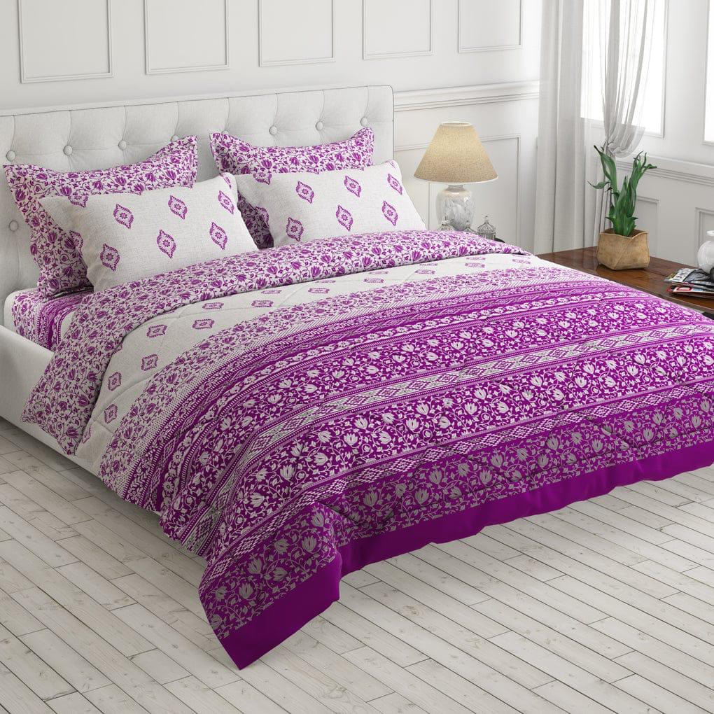 Purpish - 3pc Bed Sheet set