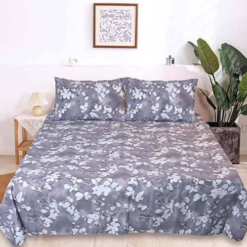 Gray field - (Premium Cotton ) Bed Sheet set