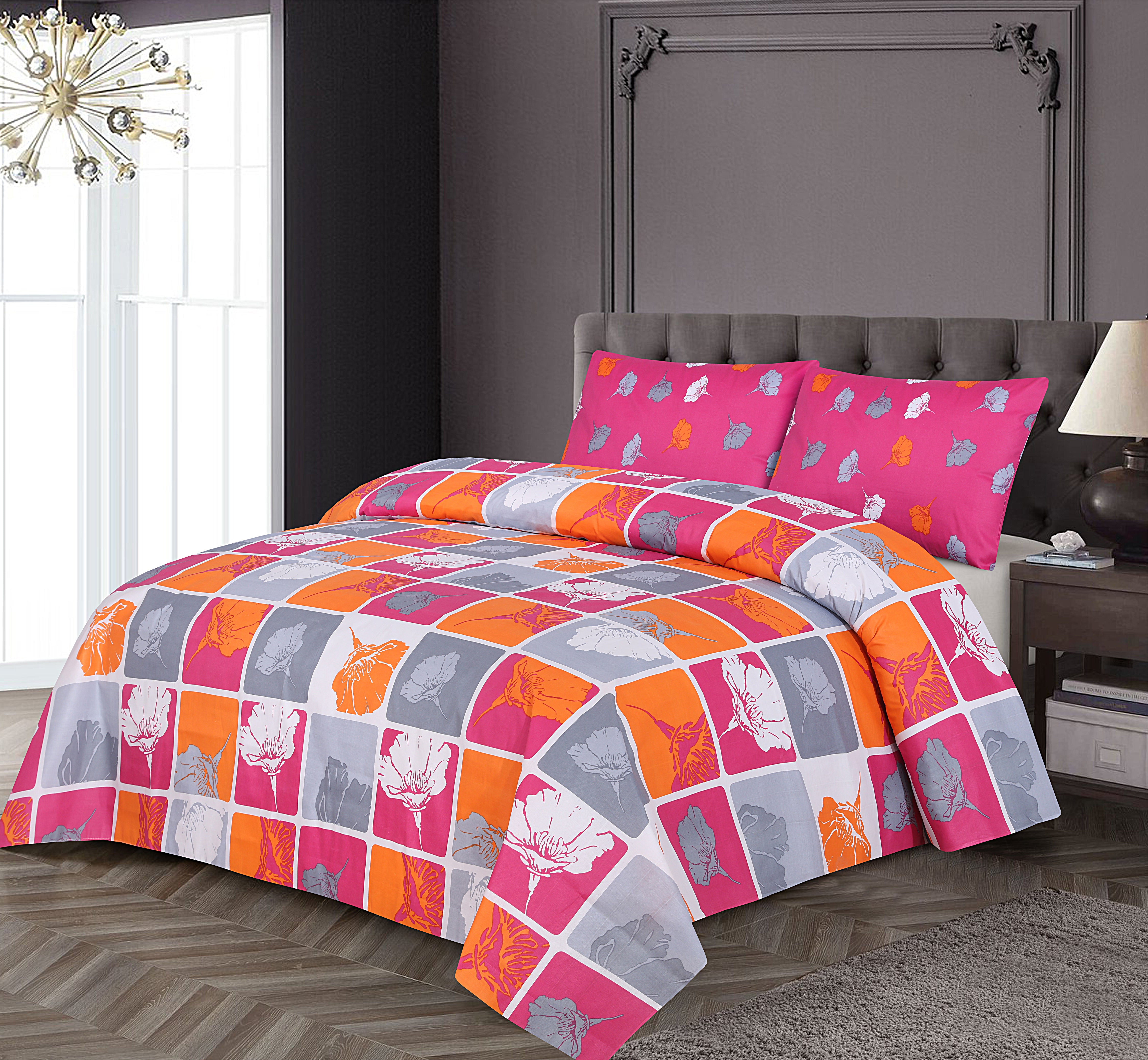 Abstract Color- Bed Sheet set