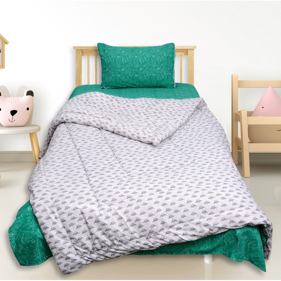 Dino green - Summer Comforter set.