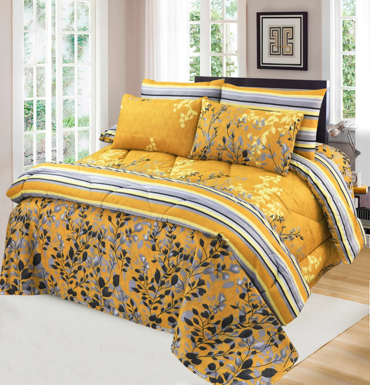 Yarrow- 6 pc Winter Comforter Set (Heavy Filling).