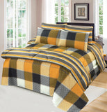 Yellow Abstract - 7 pc Summer Comforter set (Light Filling).