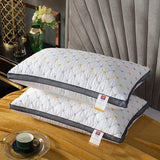 Embroidered Vacuum Filled Premium Soft Pillow (Pack of 2)