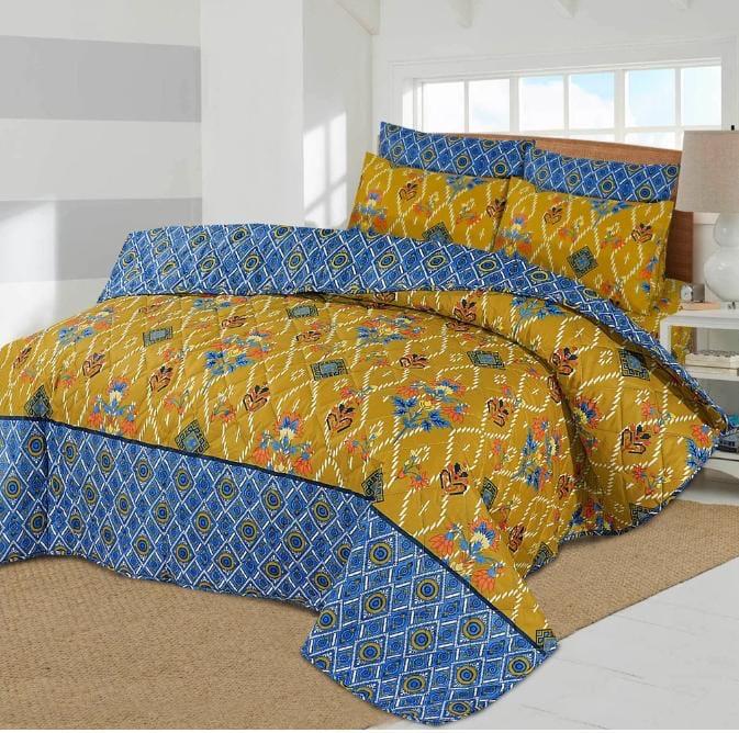 Yellow Mist - 6 pc Summer  Comforter set (Light Filling).