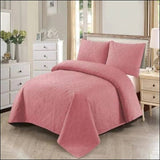 Tea Pink 3pcs (Premium Bedspread)