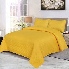 Yellowish 3pcs (Premium Bedspread)
