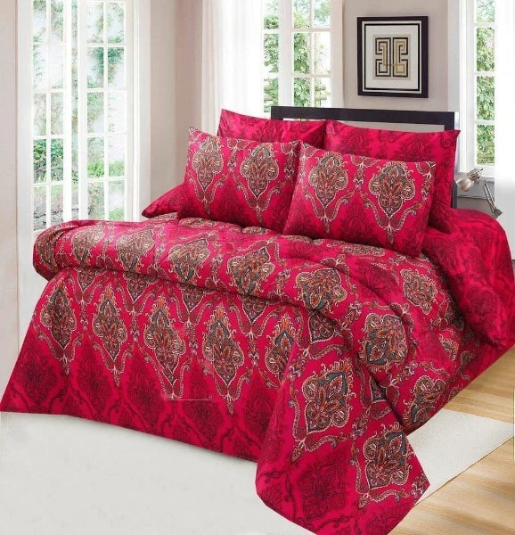 Retro- 6 pc Winter Comforter Set (Heavy Filling).